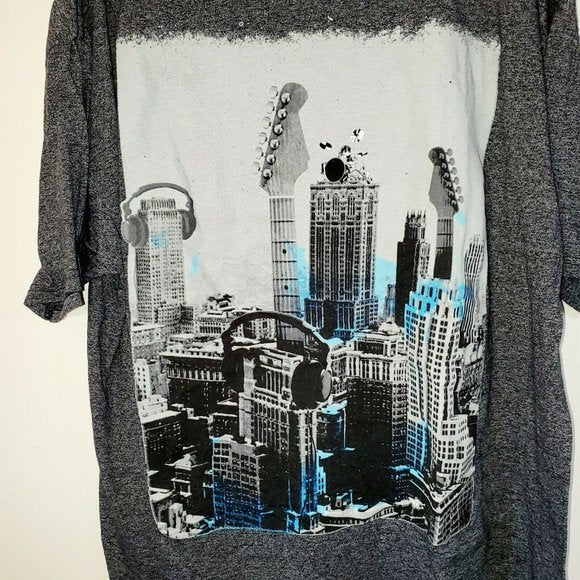 CAMISETA METRO TEES GUITARS CITY